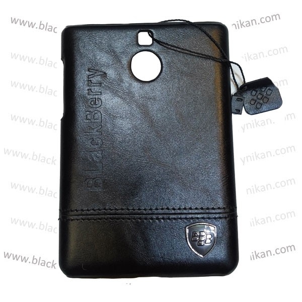 گارد چرمی لوگودار بلک بری Keyone