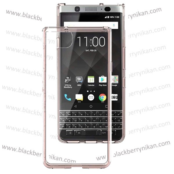گارد شیشه ای دور رنگی بلک بری Keyone